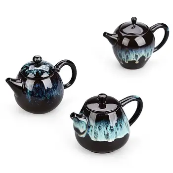 

elegant various color glaze teapot clay tea pot ceramic tea pots black oolong tea cups clay tea pot chinese tea set porcelain