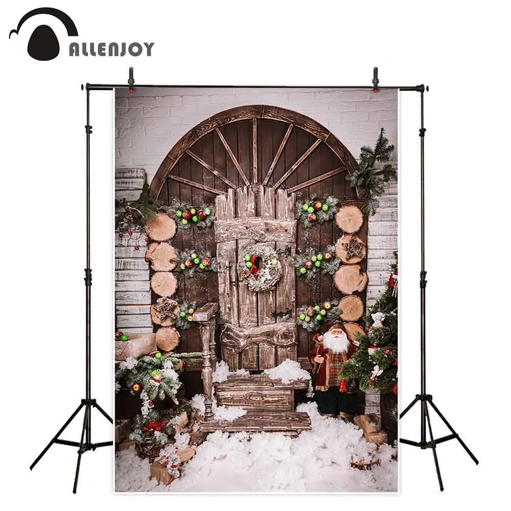 Фотофон для фотосъемки с изображением Allenjoy рождественской кануны зимнего снега