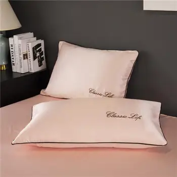 

45 100% Mulberry Silk Pillowcases Envelope Pure Silk Pillow Case Pillowcase for Healthy Sleep Multicolor 48x74cm