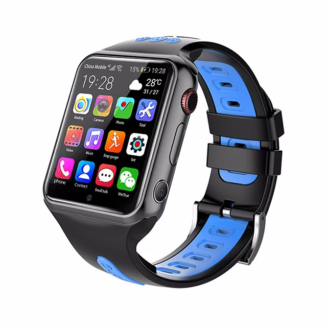 Blue Смарт-часы W5 для детей 4G, 2MP камера, HD видео, голосовой вызов, SOS, gps, Wi-Fi, с большим аккумулятором, для детей, для лавирования, умные часы для Android IOS - Цвет: Blue