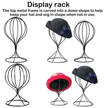 Полый шар, металлический парик, стойка для волос, Настольная декоративная шляпа, держатель для крышки, металлический парик, рамка, форма для головы, стенд для дисплея