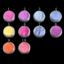 Маникюр стиль свет порошок Фоточувствительный чувство Ask Цвет Изменение порошок термочувствительный, изменение цвета материал экологически