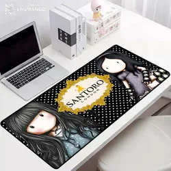 Tapete de mouse kawaii acessórios santoro gorjuss computador mesa antiderrapante mousepad gamer tapete gaming computador portátil tapetes mausepad