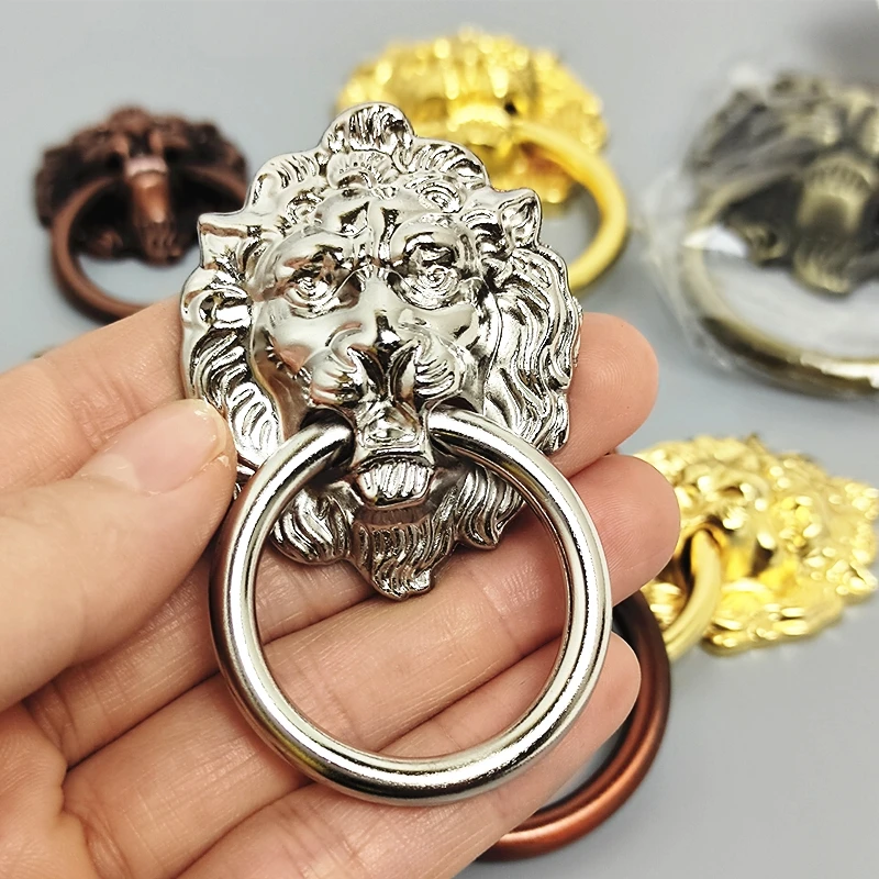 Furniture Knobs 1PCS Antique Bronze kitchen cabinet drawer knobs Furniture Handles Beast for Antique Alloy Wardrobe Door Pull Drawer Knob
