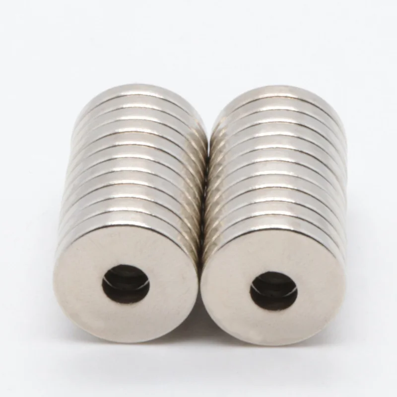 100 шт 16x3 мм Hole5mm супер сильные Круглые неодимовые магниты кольцо с потайной головкой редкоземельный Мощный неодимовый магнит магнитный 16*3-5