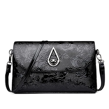 

PU Leather Crossbody Bags For Women Flower Pattern Fashion Women's Shoulder Bag Female Handbag Travel Shopping Bags