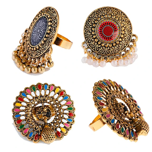 antique gold rings designs - Google Search | Bridal gold jewellery, New gold  jewellery designs, Gold jewelry simple