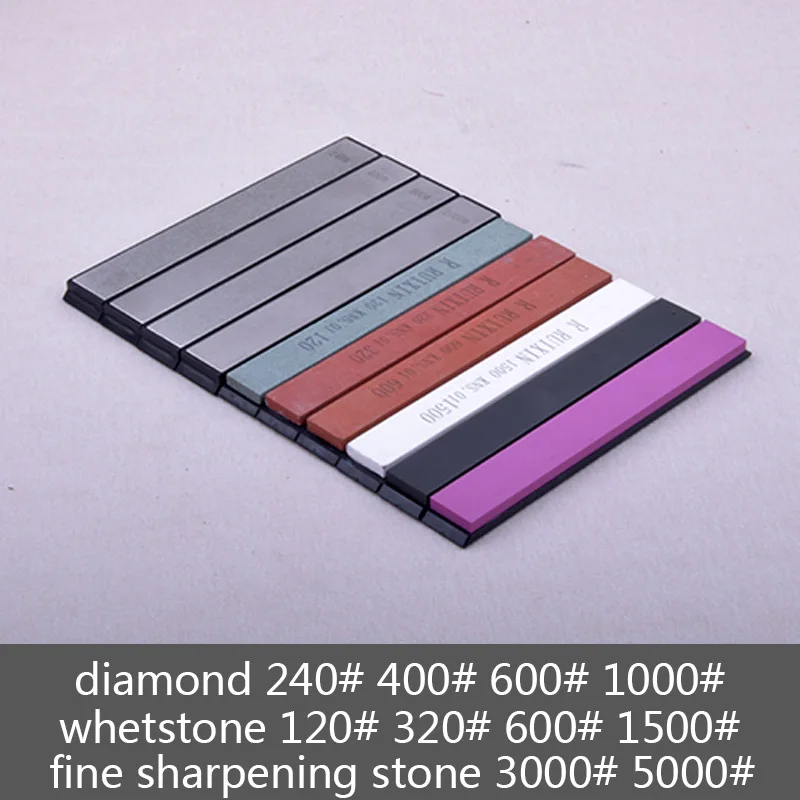 120-3000-10000 зернистость ruixin pro точилка для ножей Профессиональная фиксированная система заточки камень алмаз точильного камня камень - Цвет: 10stones(4D4W2F)