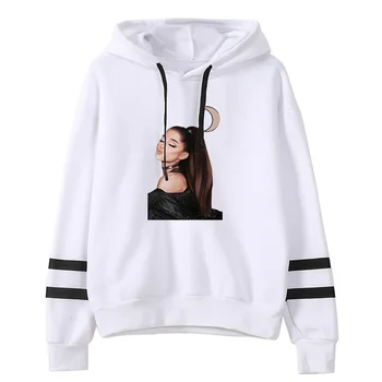 

Hot Ariana Grande non bag bar long sleeve Hoodies New Fashion Autumn Sweatshirts Casual Ariana Grande boys girls white pullovers