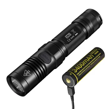 

NITECORE EC20 Flashlight CREE XM-L2 T6 LED max 960 lumen beam distance 222 meter Outdoor Sports Small torch EDC Handheld Light
