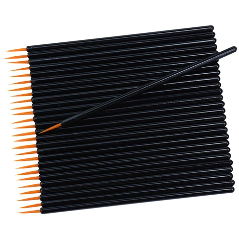 50pcs  Nail Art Liner Painting Brush 7mm Nail Drawing Dotting Brushes Gel Nails Brush Pen Beauty Tools