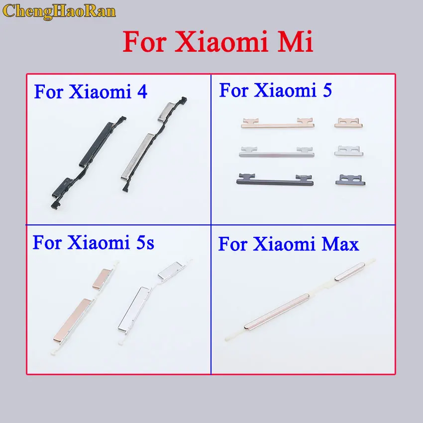 ChengHaoRan для Xiaomi Mi 4 5 Сменные запасные части кнопки регулировки громкости Note Max M4 M5 M5s