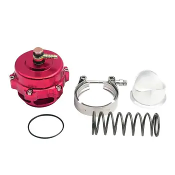 

50mm Turbo Blow Off Valve Aluminum 360 Vent BOV V-Band Clamp 35PSI Boost w/ Weld On Aluminum Flange TKBOV001B50