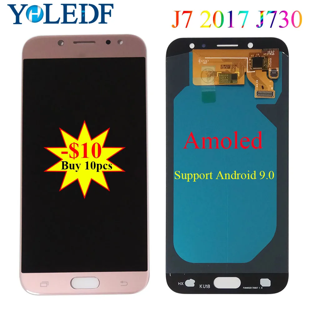

NEW ORIGINAL 5.5" SUPER AMOLED Display For SAMSUNG Galaxy J7 Pro LCD J7 2017 J730 J730F LCD Digitizer Assembly Replacement Parts