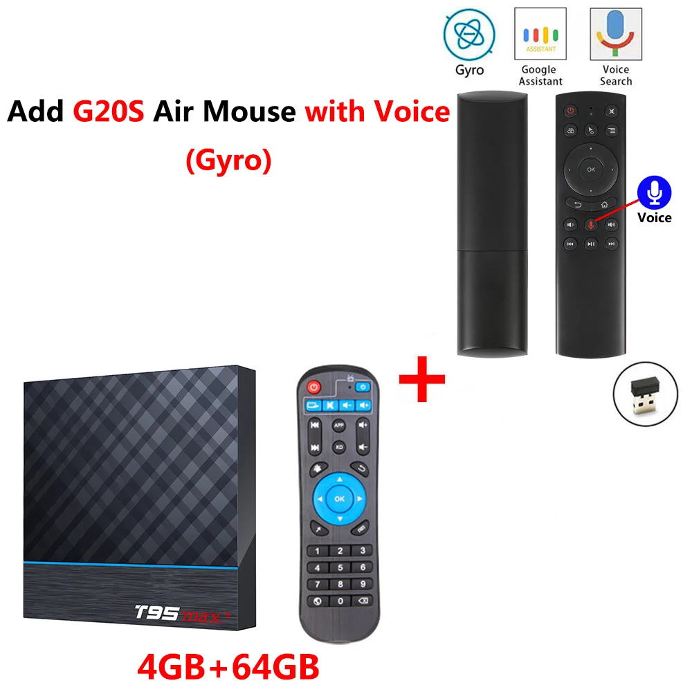 4GB 64GB add G20S T95 MAX PLUS Amlogic S905X3 Smart tv BOX Android 9,0 4 Гб ОЗУ 32 Гб 64 Гб ПЗУ 2,4G 5G wifi Bluetooth 4K UHD телеприставка vs H96 MAX - Цвет: 4GB 64GB add G20S