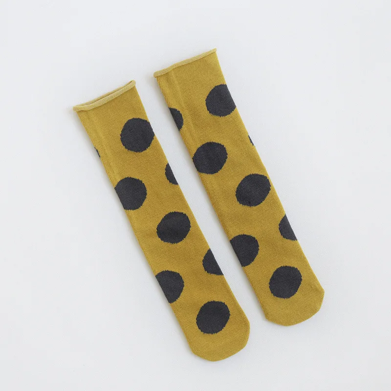 WARMOM 0-3Years Baby High-Knee Socks Cotton Kids Socks Baby Boys Girls Winter Socks Polka Dot Casual Fashion Style Baby Supply