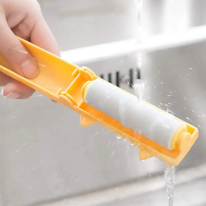 Washable Reusable Cloths Lint Cleaner Hair Remover Pet Hair Sticky Roller Brush Bed Sheet Dust Removal Brush