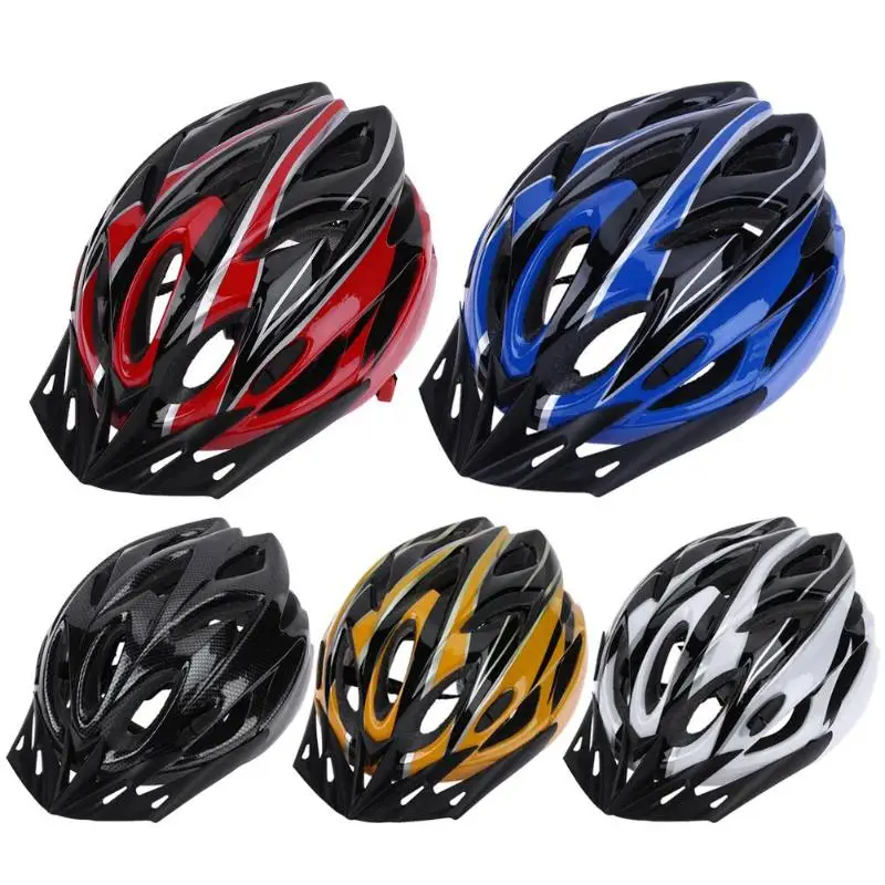 Bicycle Helmets Matte Black Men Women Bike Helmet Back Light MTB Mountain Road Bike Integrally Molded Cycling Helmets