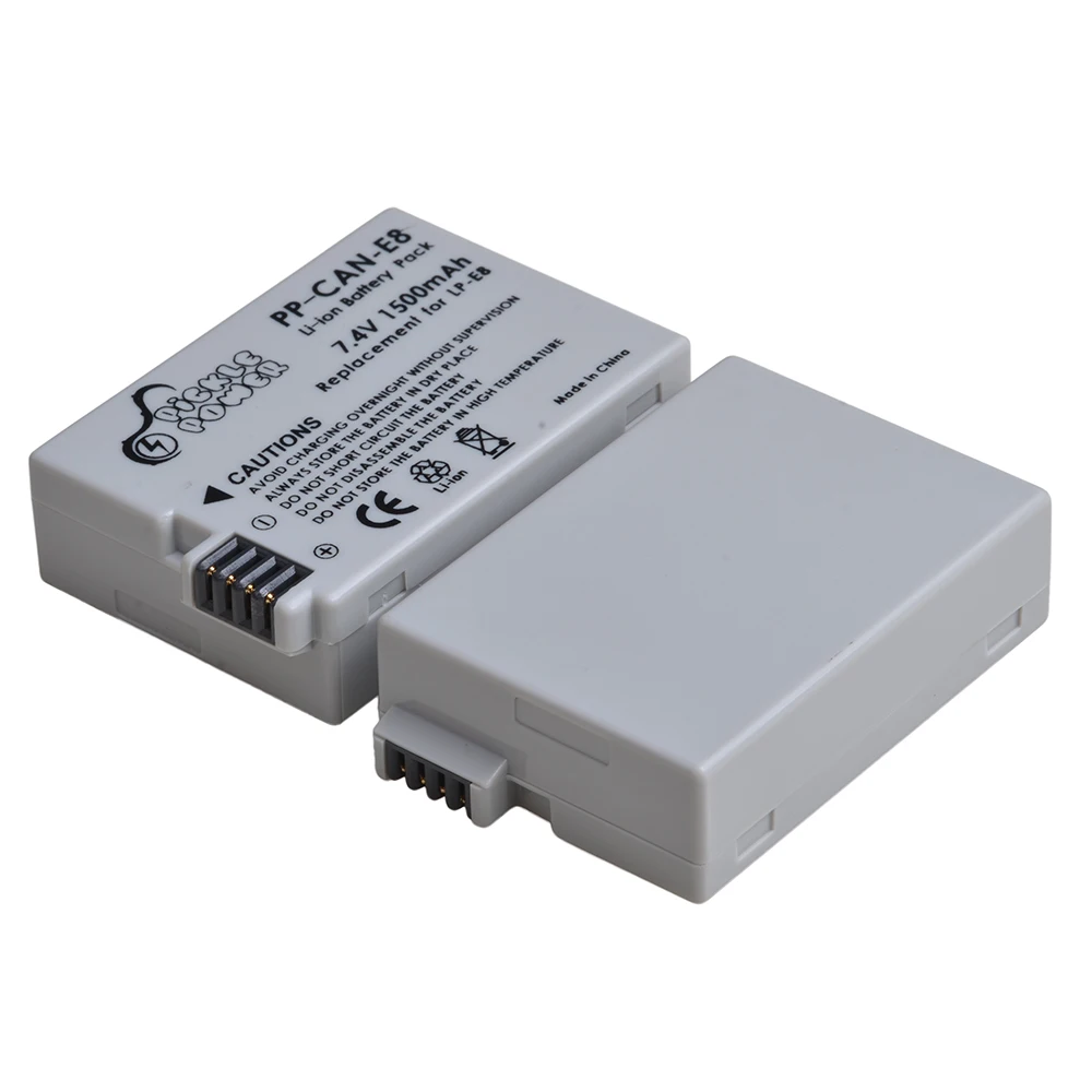 Batteria Sottaceto 1500Mah Lp-E8 Lp E8 Lpe8 Per Canon Eos 550D 600D 650D 700D X4 X5 X6I X7I T2I T3I