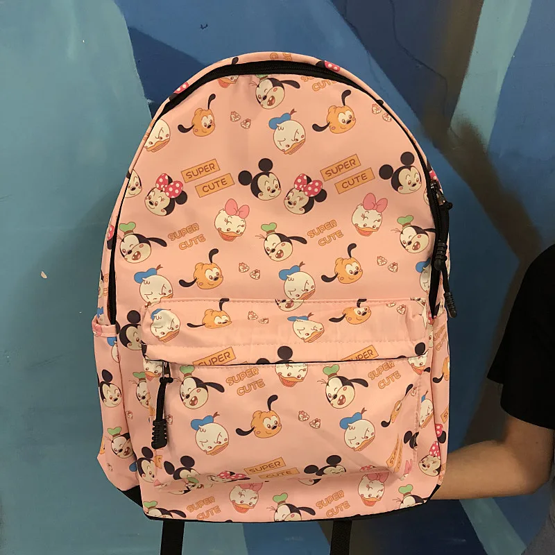 Disney Mickey mouse children backpack cartoon Minnie boy girl middle school bag students shoulder bag Stitch travel backpack