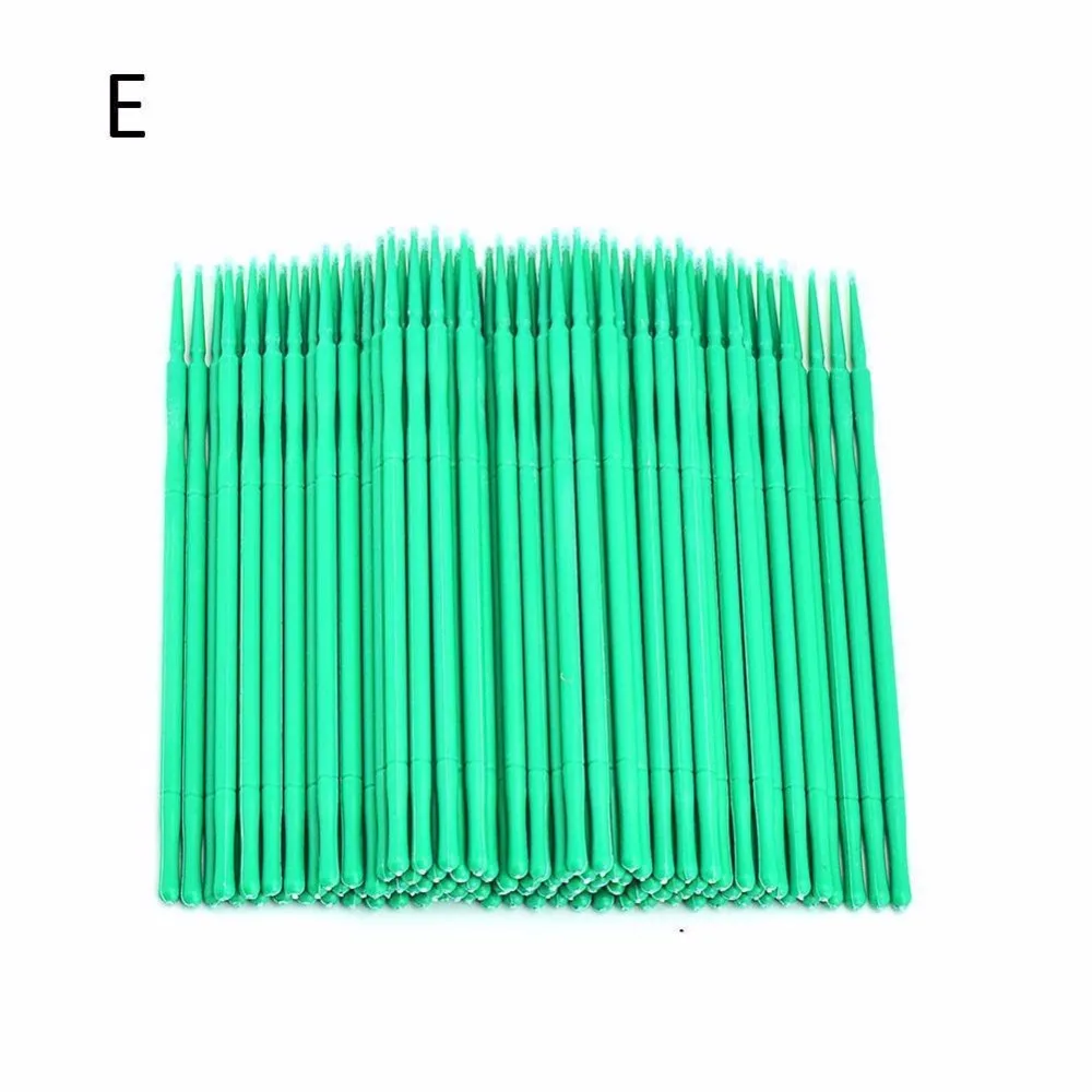 100 шт одноразовые зубные ресницы кисти микрокисти расширение ресниц тампон палочка аппликатор для наращивания ресниц Инструменты