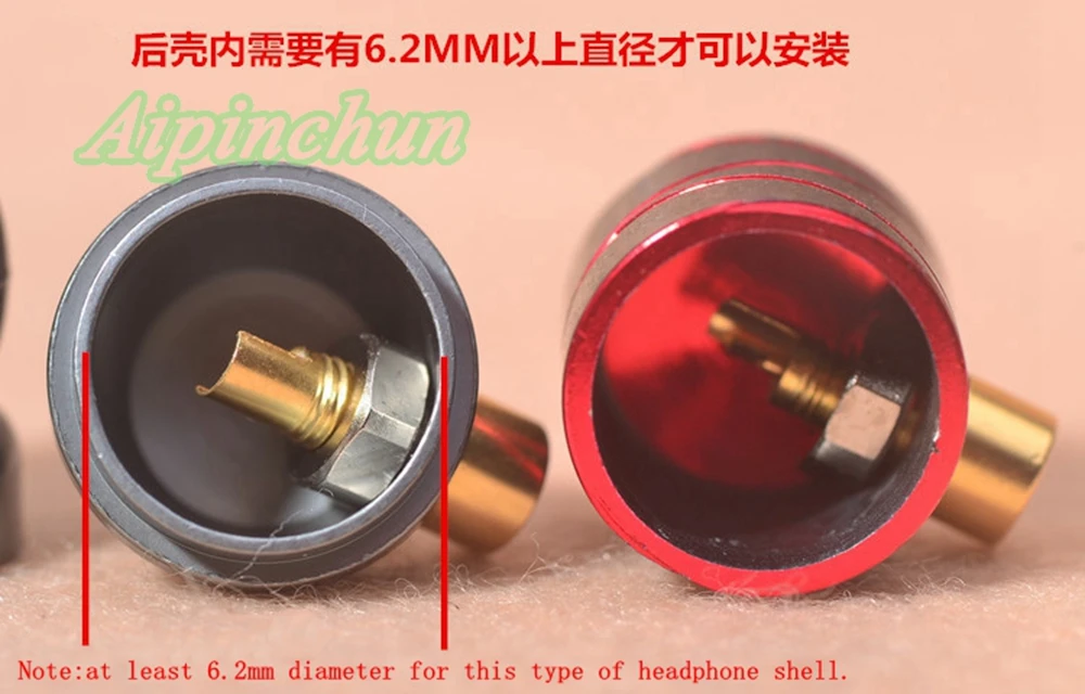 2 шт. DIY MMCX разъем для наушников гнездо крепление паяльные иглы позолоченные