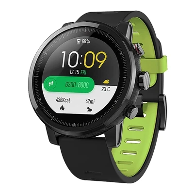 Для оригинального Xiaomi Huami Amazfit Stratos 2 2 S/для amazfit pace браслет умные часы с ремнем 22 мм мягкий силиконовый браслет - Цвет: black green