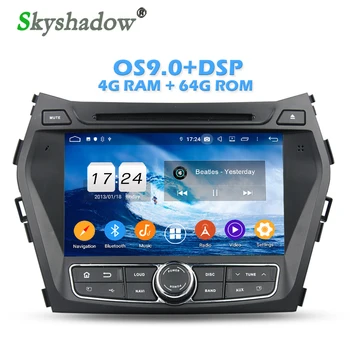 

1280*720 IPS DSP Android 9.0 4GB 64GB ROM Car DVD Player Wifi Bluetooth RADIO GPS Map For Hyundai IX45 Santa fe 2013 -2016