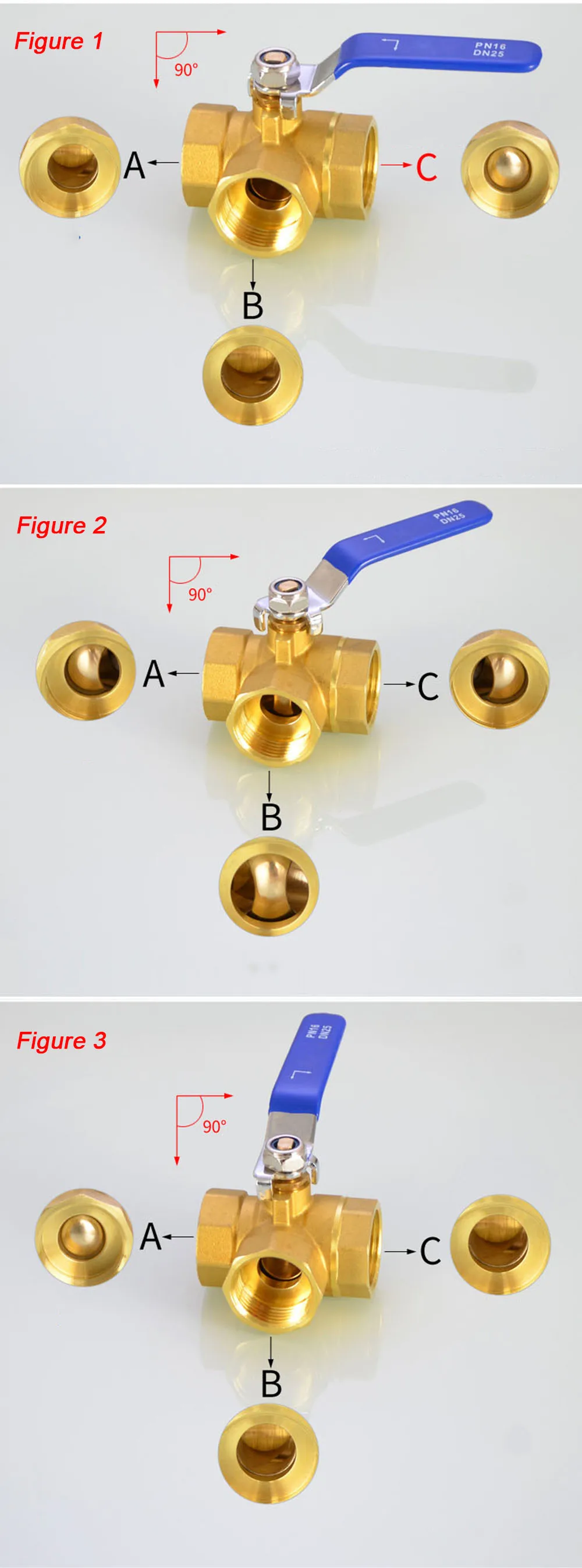 adaptador de válvula de esfera para óleo porta de bronze