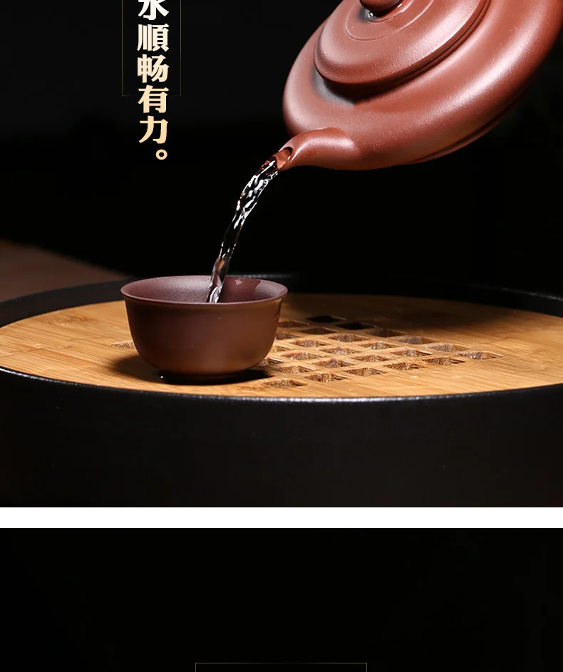 Шаблон знаменитый yixing чайник и Чайная посуда сделано вручную Фиолетовый Глиняный заварочный чайник