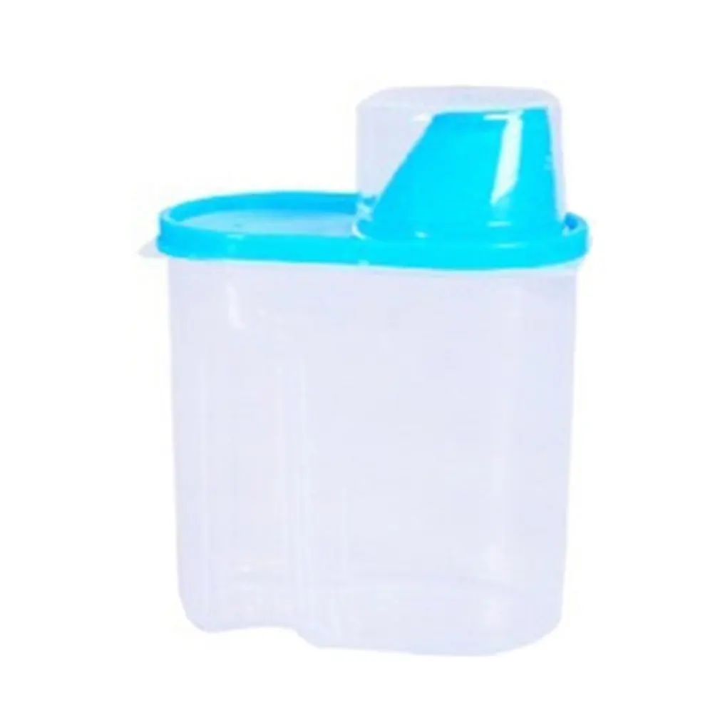 

Dispenser Storage Box Kitchen Food Grain Rice Container Kitchen Flour Grain Rice Storage Box With Measure Cup