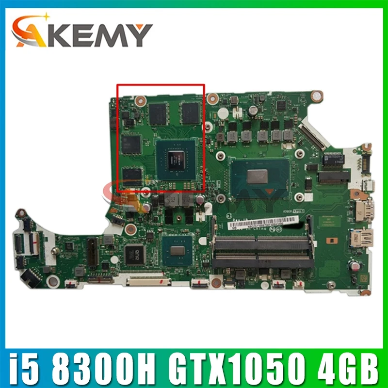 Для ACER AN515-52 AN515 Материнская плата ноутбука DH5VF LA-F951P Процессор i5 8300H GPU GTX1050 4 Гб