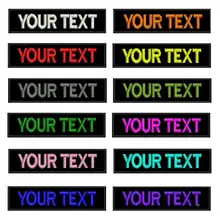 На заказ имя патчи бирки персонализированные железные на крючок подложки вышитые