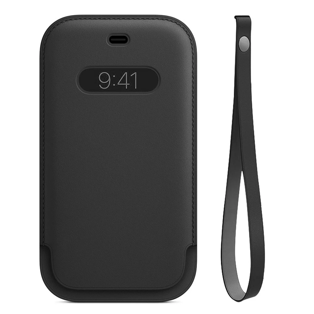 Leather Sleeve Magnetic Safe Phone Pouch for iPhone 12 Pro Max Mini Case Wallet Card Pocket Holder Luxury Cases Bag Protection