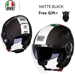 Motorcross Motorcycle Moto Casco Men Open Face Helmet Motocross Racing Motorbike Dirt Bike Downhill Helmet M CE Matte Black