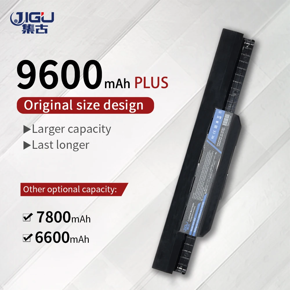 JIGU Black A31 K53 A32 A41 A42 Аккумулятор для ноутбука Asus X84 X54 X53 X44 X43 P53 P43 K43 A83 A54 A53 A43 Series|laptop
