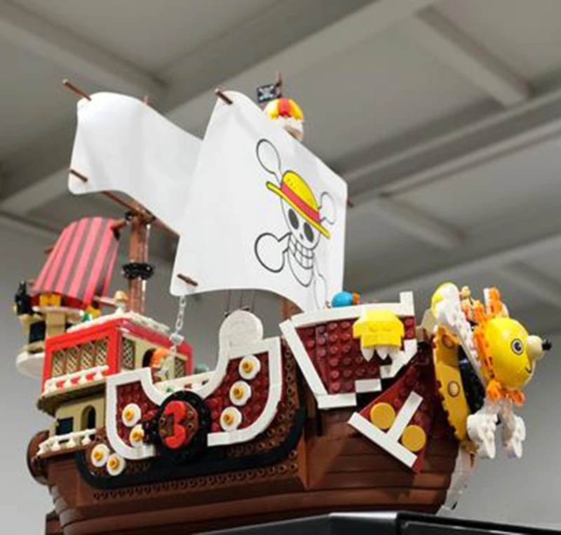 1484 шт SY6298 тысяч Солнечный Пиратский корабль строительные блоки фигурные кирпичи сборные игрушки для детей Рождественский подарок