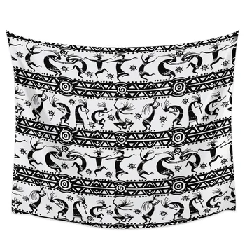 

African Dance Wall Decor Tapestries Tapestry Wall Art Blanket Curtain Bedding Towel Sheet Decorative Air Condition Backyard