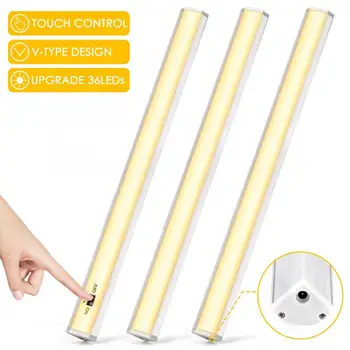 

3pcs 100-240V Cabinet Light Under Cabinet Lights LED Night Light Tube Replacemnt Warm White for Wardrobe Indoor Lamp