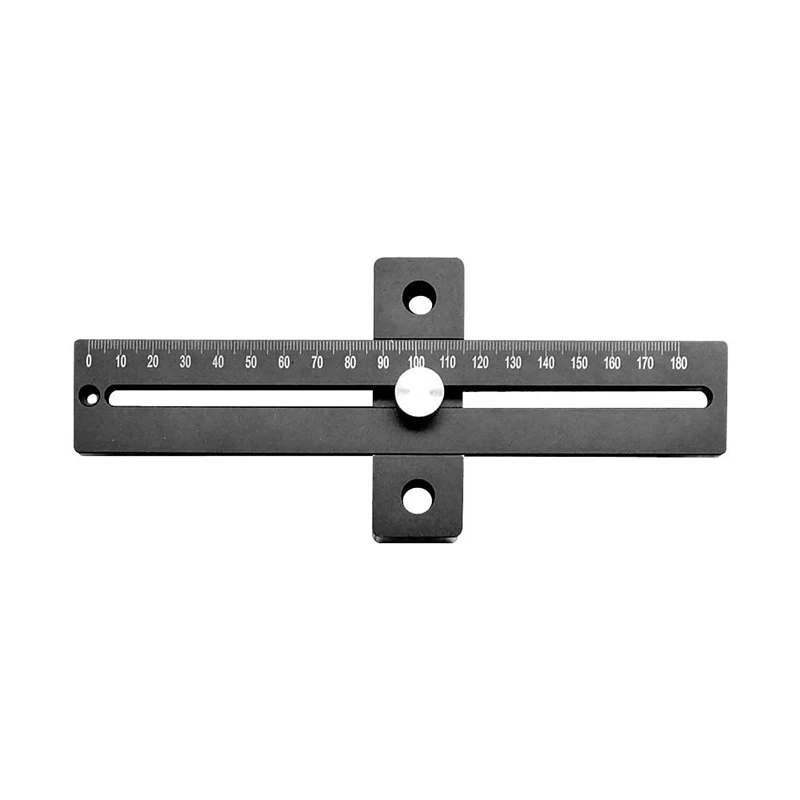 

1*Ruler Portable Aluminum Alloy Scale Wood Measure Ruler Straight Line Drawing T Rule Accessories
