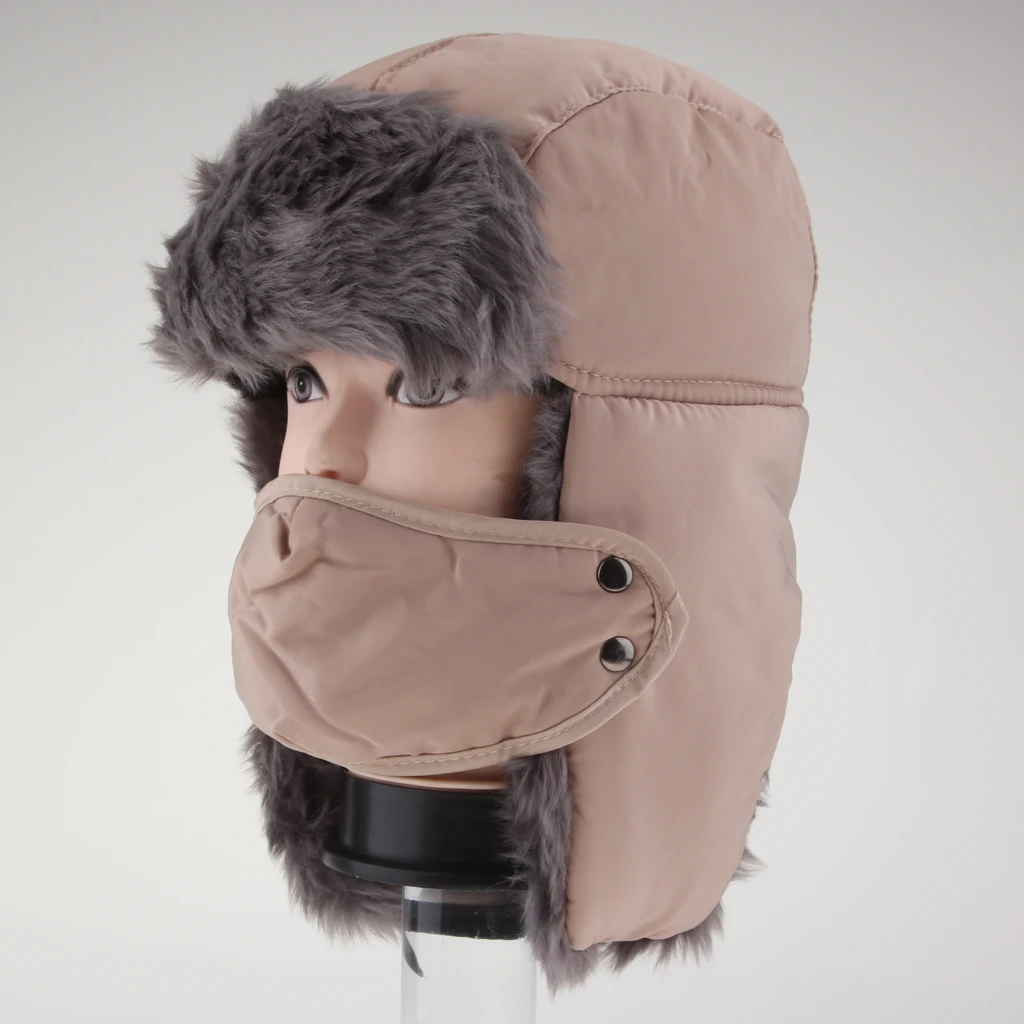  New Unisex Trapper Bomber Warm Russian Trooper Winter Ski Hat Men Women Cap New Bomber Hats 4 Colors