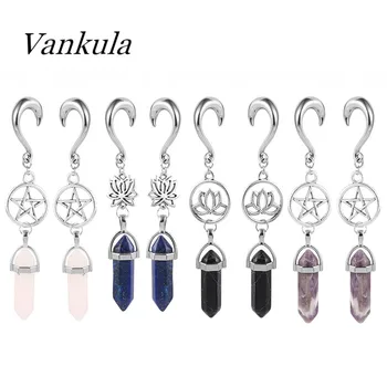 

Vankula Ear Piercing Weights Stainless Steel Body Jewelry Ear Stretching Gauges fashion Style Ear Tunnel Hangers for women