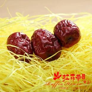 RF1502 Natural Raffia Grass Yam Gift Box Wine Cosmetics Packaging Decoration Filler Raffia Silk