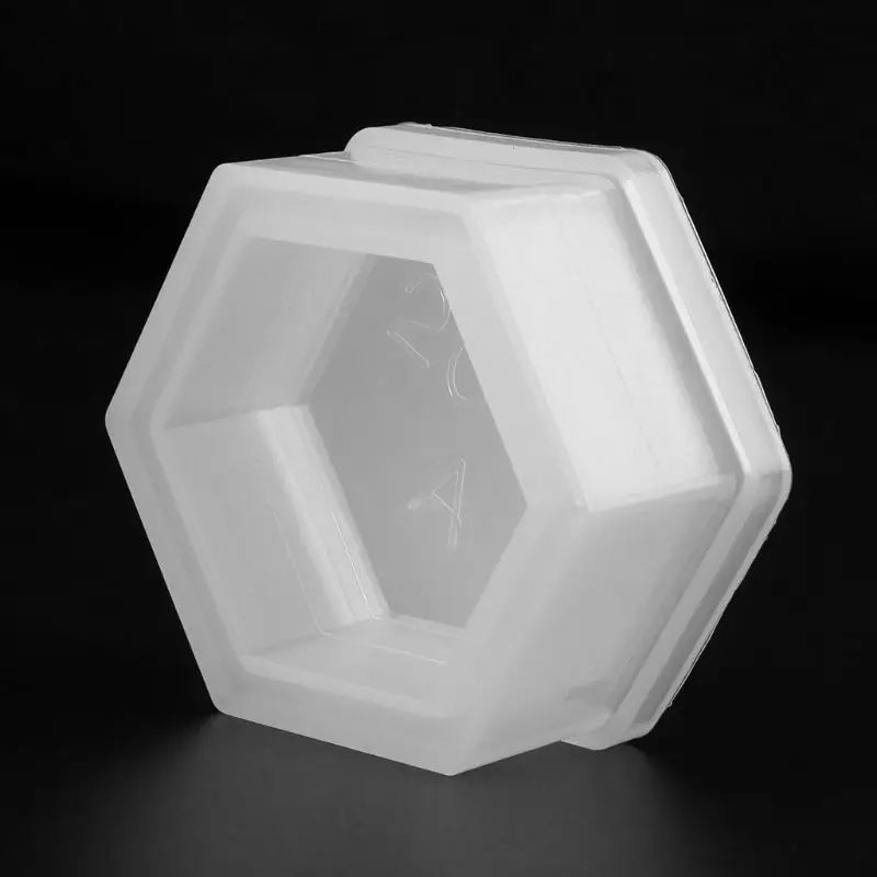 Hexagon Flower Pot Silicone DIY Garden Planter Concrete New Mould Vase Soap X3M4 