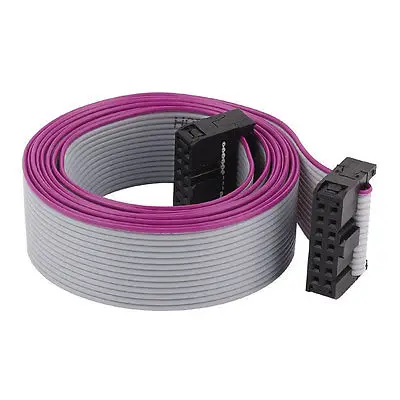 

2.54mm Pitch 14Pin 14 Wire F/F IDC Connector Flat Ribbon Cable 118cm