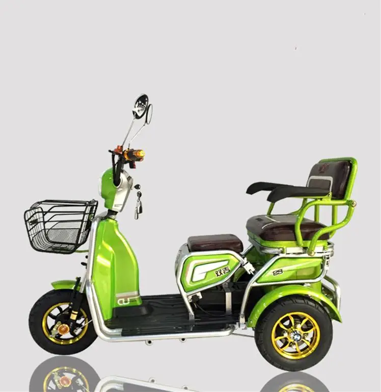 Perfect Electric Bike Scooter With Seat 3 Wheels Electric Bicycles 48V 500W Portable Electric Kick Scooter 2