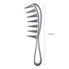1 Pcs Wide Tooth Shark Plastic Comb Detangler Curly Hair Salon Hairdressing Comb Massage For Hair Styling Tool for Curl Hair 6