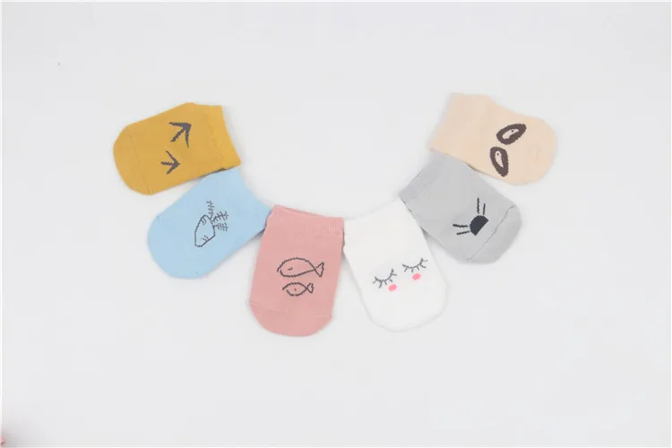 Infant Newborns Summer Thin Section Pure Cotton 0-1-Year-Old Baby Floor Socks Anti-slip Foot Sock Socks 6-12 Month Short