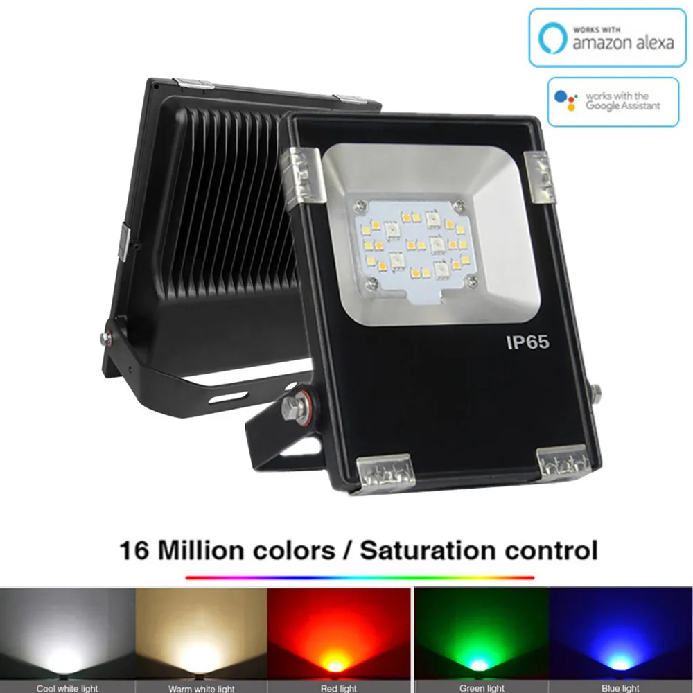 

MiBoxer Светодиодный прожектор 110V 220V мощностью 10 Вт, 20 Вт, 30 Вт, 50 Вт IP65 наружная умная APP Group Управление освещение Светодиодный прожектор настенный прожекторы