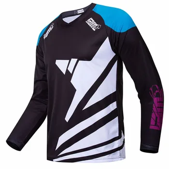 

YBM MX Enduro Downhill Jerseys Mountain Bike Racing Clothing DH MTB Shirt Black Long Jersey BMX Motocross T Shirt Men